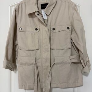 Banana Republic Factory Cream Utility Jacket